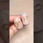 ふんわりピンクのパールリボンネイル♡#ジェルネイル #セルフネイル #ネイル #nailart #여름네일