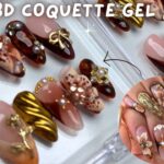 How To Make Press On Nails 🎇 3D Gold Chrome Nail Art 🏵️💅