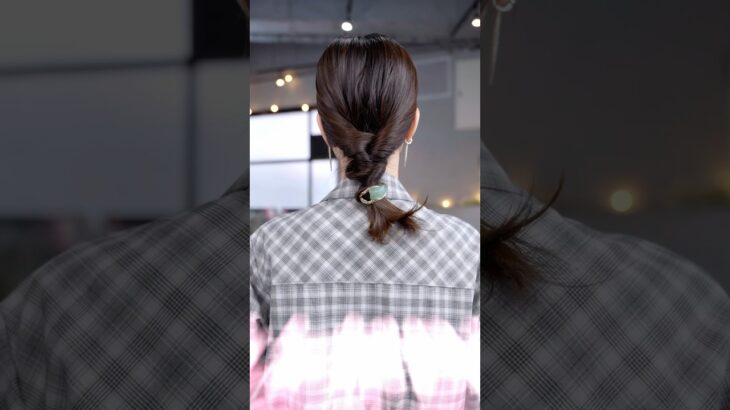 【3COINSヘアアクセ】イビツメタルフック#簡単アレンジ #セルフアレンジ #hairstyle #hair #ミディアムヘア #髪型 #まとめ髪 #大人カジュアル #大人かわいい#3coins
