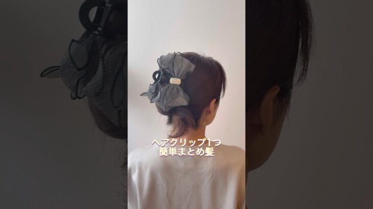 ヘアクリップ一つでまとめ髪。多毛さん必見❣️SHEIN購入品です。#ヘアアレンジ #簡単ヘアアレンジ #まとめ髪 #ロングヘア #多毛ヘアアレンジ #ロングヘアアレンジ
