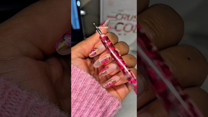 do my nails with me🌺 #nails #gelxnails
