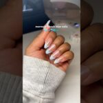 do my nails with me🩵🦋 #nails #gelxnails