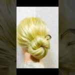 新学期ヘアアレンジ お団子ヘアU字型クリップ止め Bun Arrangement Easy Tuto #簡単ヘアアレンジ #お団子ヘア #まとめ髪 #shorts #short