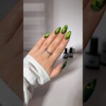 Green vibes with this cat eye look 😍#nails #gelnails #naildesign #nailinspo #nailreels #manicure