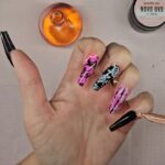 Gel-X Nails With Transfer Foil | Nail Tips From @novoovonails