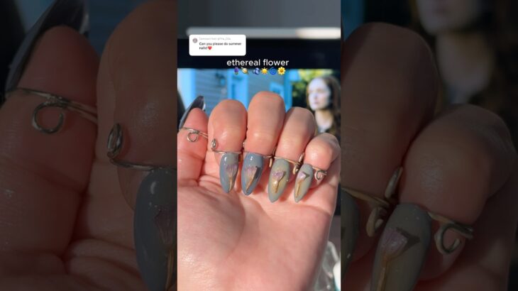 My new summer nails… I’m obsessed 👀💅🏼💍#nails #pressonails #nailart #naildesign
