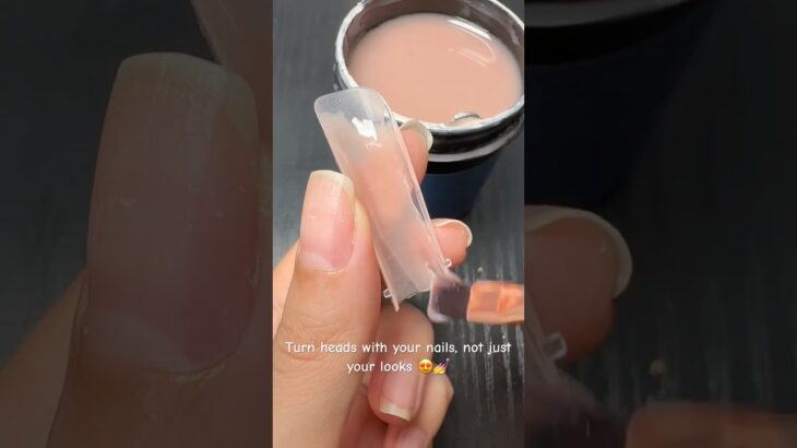 Builder gel nail😍💅 #nails #nailart #naildesign #nailpolish #polygel #nailextensions #nailtutorial