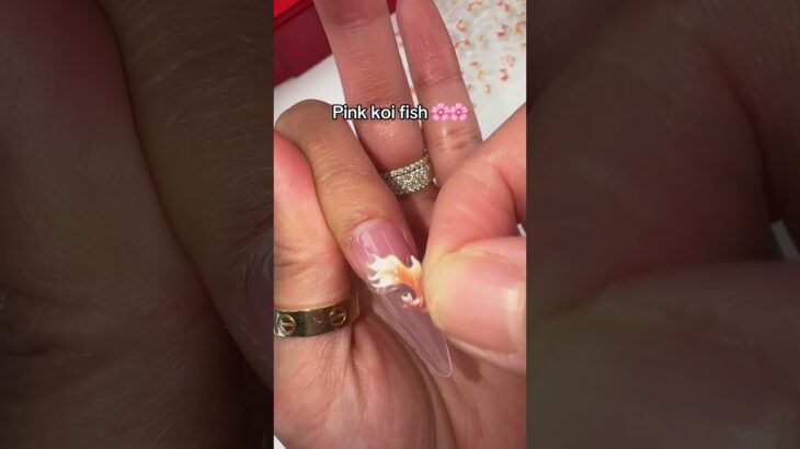 Who’s struggling with the koi fish? 😮‍💨🫣 #nails #nailart #nailtech #naildecoration #notpolish