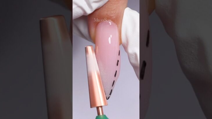 📏Polygel nail shaping