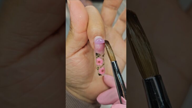 encapsulated dry flower #shortvideo #shorts #nails #viralvideo