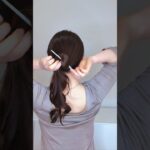 【基本の簪まとめ髪】髪を巻かなくてもできる！かんざしヘアアレンジ│夜会巻き風まとめ髪 #shorts #ヘアアレンジ #美容