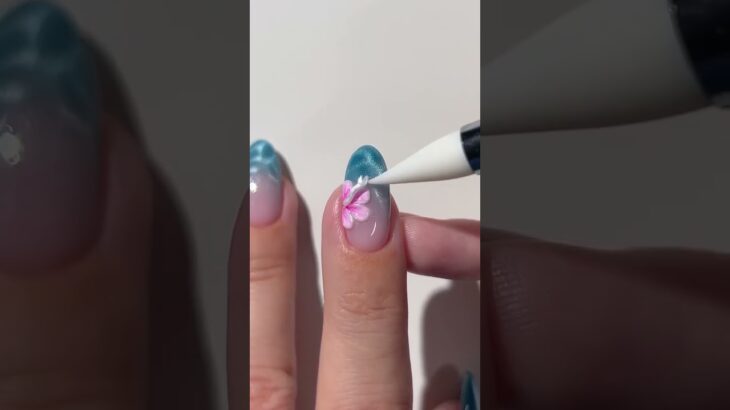 #hibiscuswaternails #nailartpromote #naildesign #nailtutorial #nailart