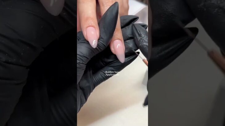 rubber base gel nails #nails #nailart #tread #nailtech #shorts #view #viralshort