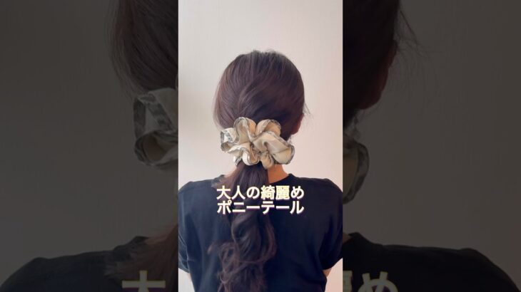 ねじるだけ簡単♪大人の綺麗めポニーテール。#ヘアアレンジ #簡単ヘアアレンジ #まとめ髪 #ロングヘア #多毛ヘアアレンジ #ロングヘアアレンジ #ponytail