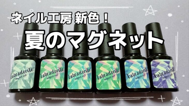 【ネイル工房🎐】《新色マグネット》夏にピッタリな全6色レビュー🏖☀️