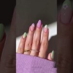 Nail Art !! Lavender matcha magic! 💜💚🌸 #nails #nailart #naildesign #beautyhacks #fyp