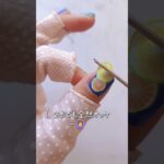 簡単フルーツネイル#ジェルネイル初心者 #ジェルネイルセルフ #ショートネイル #ネイルシール#夏ネイル