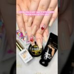 Velvetty Gel & Crystals Nail Art Application in 60sec😍