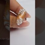 Rose nail art 🌹💅🏻day-22 #trending #simplenails #nailart #nails #shiningnails #nailgelart #naildesign
