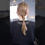 タイトなローポニーテール#簡単アレンジ #セルフアレンジ #hairstyle #hair #ミディアムヘア #髪型 #まとめ髪 #大人カジュアル #大人かわいい