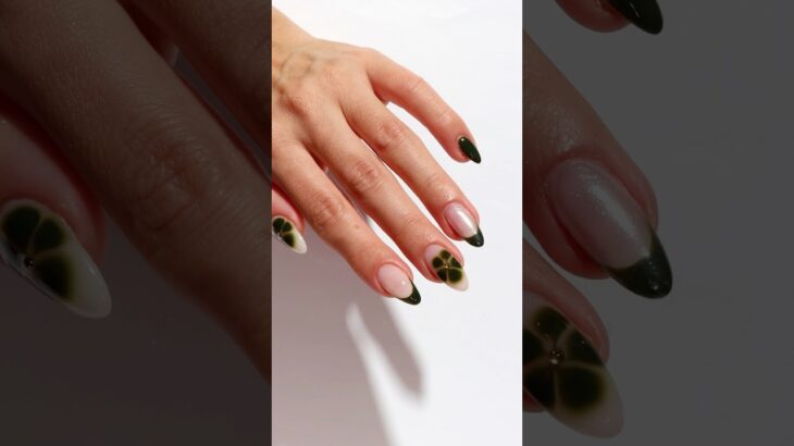 Four ways to wear your fave dark green, Going Commando 🪖 #shorts #greennails #gelnailpolish #nailart