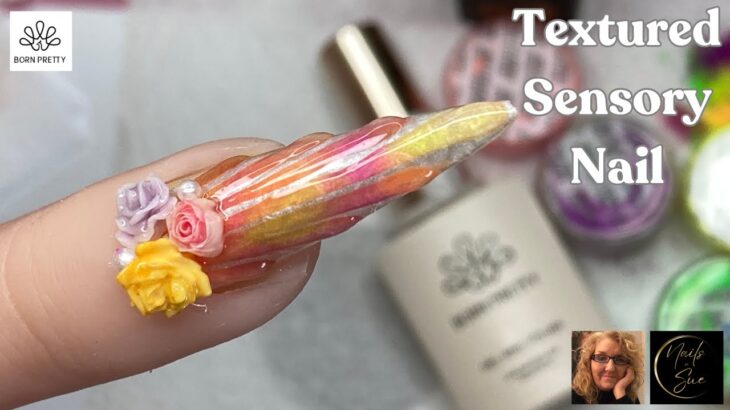 3D Effect Sensory Nail Design | Using Pigment Powders For Nails | Born Pretty Discount Code