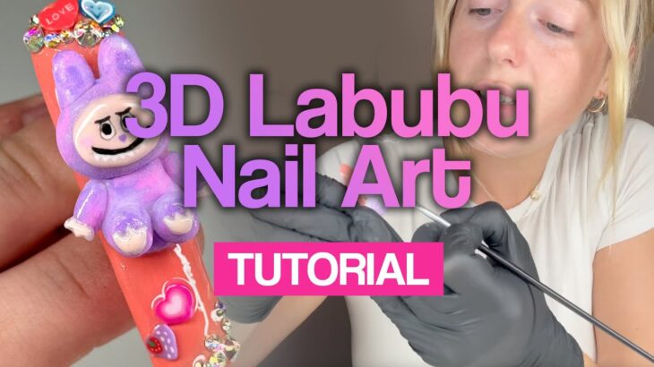 3D Labubu Nail Art Tutorial