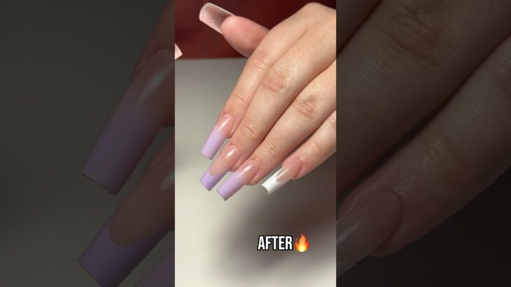 GEL X NAIL TRANSFORMATION💅🏽🔥 #Nails #GelX #NailArt #NailTech #RussianManicure