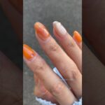 〈mica・NAILTOWN・emigoro・セリア〉ビタミンカラーのニュアンスネイル🍊