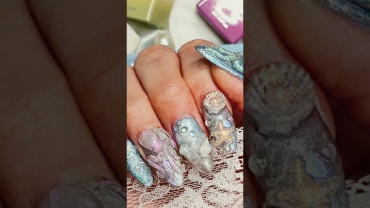 🌊 Aquarium Nail Art 🌈 | Under the Sea Vibes w/ Yogurt Nail KR 🐚✨