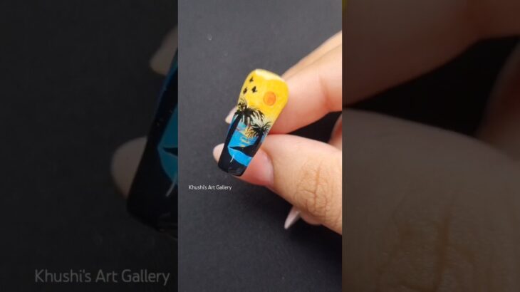 Strokes nail art💅🏻 day-23 #trending #simplenails #nailart  #nailgelart #naildesign