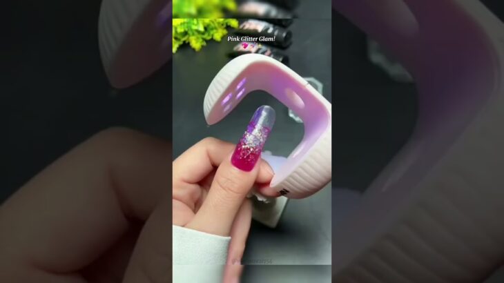 Nail Art !! Pink Glitter Glam! 💖💅🏻✨ #nails #nailart #beutyhack #beauty #fyp