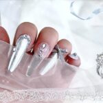 The new favorite of silver nail art! Super fairy bow nail art DIY tutorial💅✨