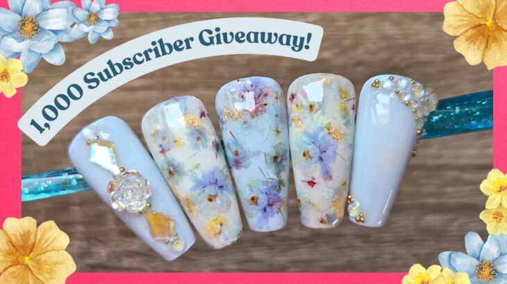 Blue Milk Bath Nail Set AND GIVEAWAY ANNOUNCEMENT!! 💙💙