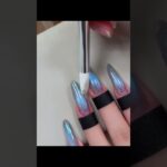 ✨⚡️Cateyes Gel nail design 💫#nails #nailart #shortvideo #trending