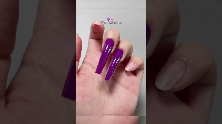 Nail Art !! 💜💅🏻✨Trendy Manicure #nails #nailart #naildesign #beautyhacks #fyp