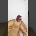Striping Nail Art for beginners 💅🏻🫧#nailart #shorts #shortsfeed #viralvideo