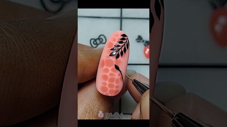 Blooming gel nail art design #nailicious #youtubeshorts #nailart