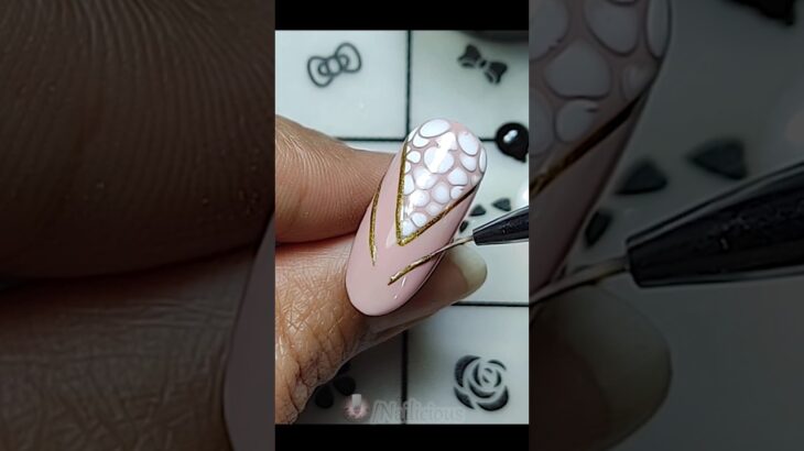 Cute nail art design | Blooming gel nail art #nailicious #nailart #youtubeshorts
