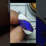 Cute nails design with golden gel #nailicious #nailart #youtubeshorts