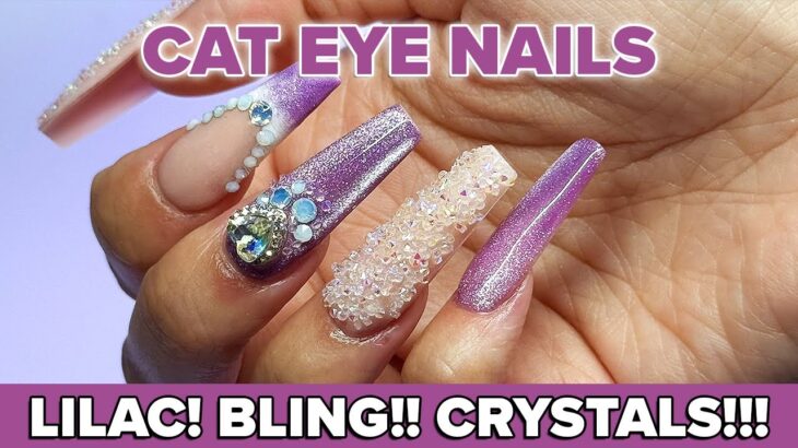 Mesmerising Cat Eye Gel Nail Design Tutorial | Easy Magnetic Nails for Beginners!