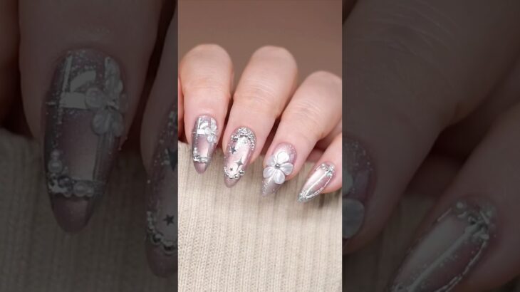 Petals & Lustre Nail Art Step-by-Step Tutorial #nails #nailart