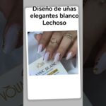 UÑAS BLANCAS ELEGANTES #poligel #uñas #nailart #nailgelart #uñasacrilicas #manicure #nails 2025