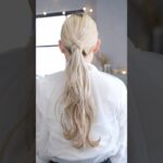 ひと手間加えたローポニー#簡単アレンジ #セルフアレンジ #hairstyle #hair #ミディアムヘア #髪型 #まとめ髪 #大人カジュアル #大人かわいい