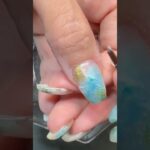 【セルフネイル】白って200色あんねん🥸ageha gel白のオンパレードで夏の天然石ネイル作ってく❣️#ネイル #ネイルデザイン #天然石ネイル