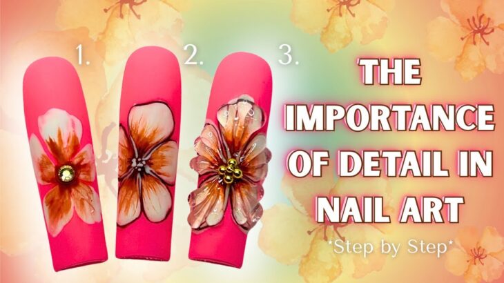 1 Nail Design Simple To Detailed! Step by Step 🧡
