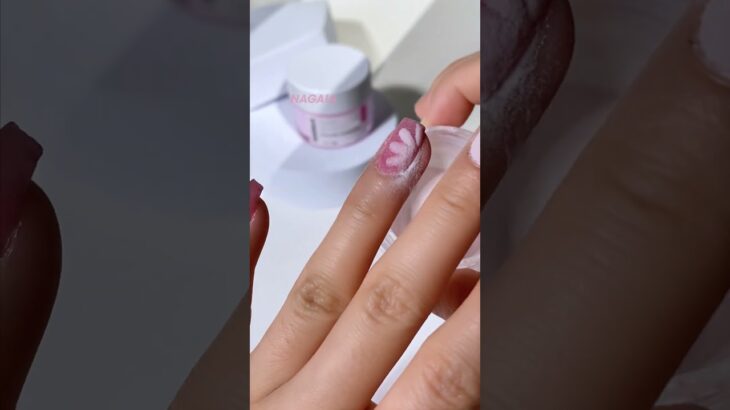 Dip Powder Hand Painting Petal Nails Dipping Inspo 🌺💅🏻
