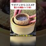 サボテンからコスメ!? 驚きの天然メイク術！ #関連ハッシュタグ： #ナチュラルコスメ #ハンドメイドチーク #エシカルビューティー #オーガニックライフ #伝統美容術