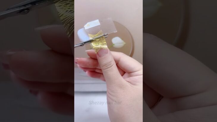 *NEW* GOLDEN NAILS✨ #naildesigns #nails #nailart #nailtutorial #gelnails #manicure #mani #nailpolish