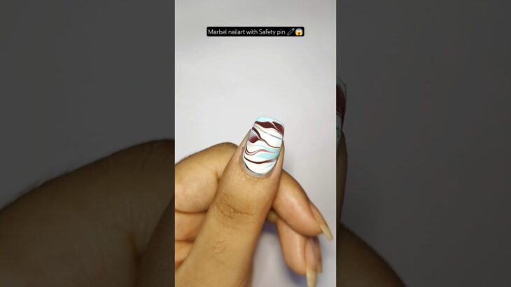 4m+Views On Instagram 😱 Easy Marble Nail Art At Home 🏡💅🏻🧷#nailart #trending #shorts #viralvideo